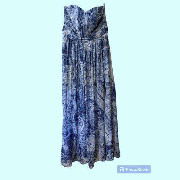 Gently Used Calvin Klein Formal Strapless Maxi Dress Size8 - Picture 1 of 4